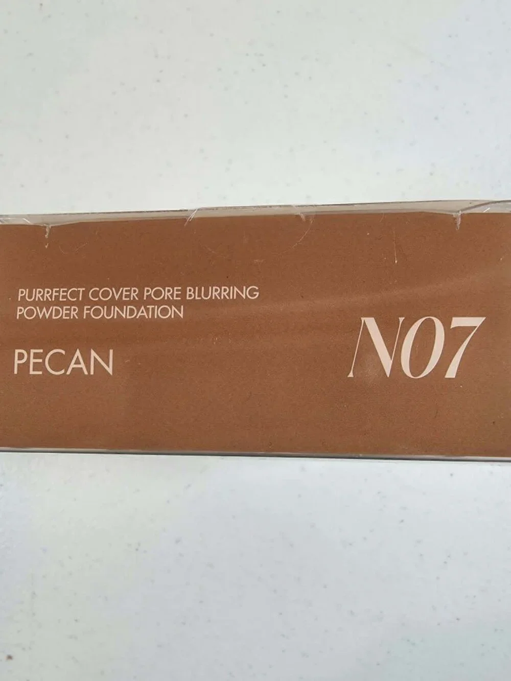 GLOSSPOPPI PURRFECT COVER PORE BLURRING POWDER FOUNDATION .29 oz. N07 PECAN NEW
